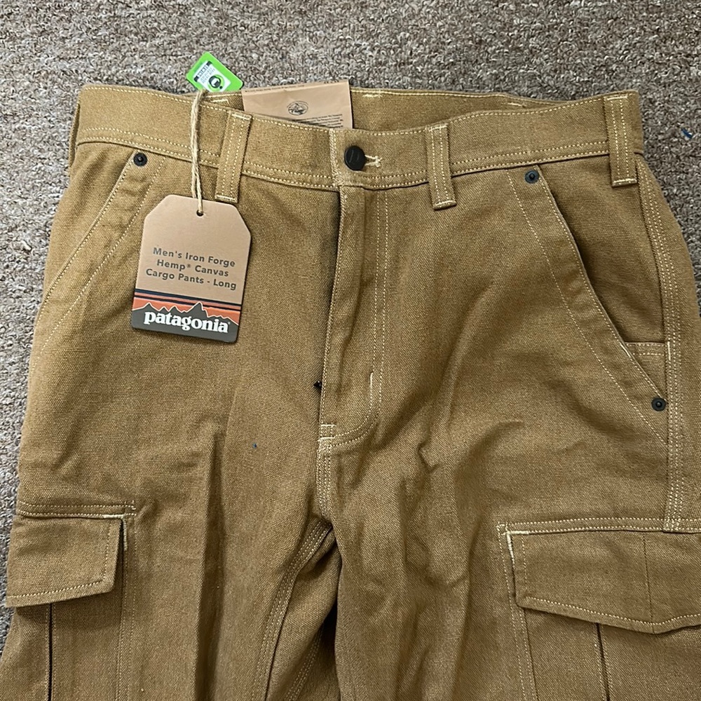 Brand New, with tags, Patagonia men’s iron forge hemp pants